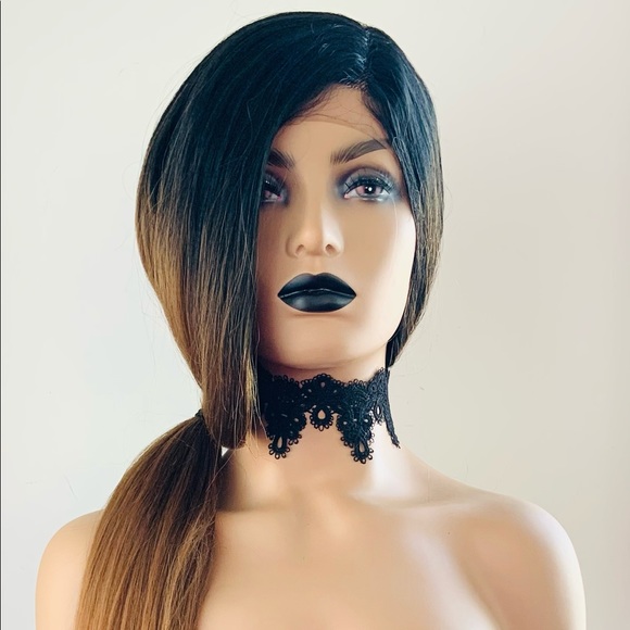 Gorgeous 36” Golden Auburn Synthetic Lace Front Wig - Picture 11 of 16